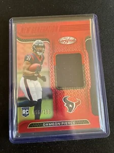 DAMEON PIERCE 2022 CERTIFIED ROOKIE RED NEW GENERATION RELIC /199 RC Texans - Picture 1 of 2