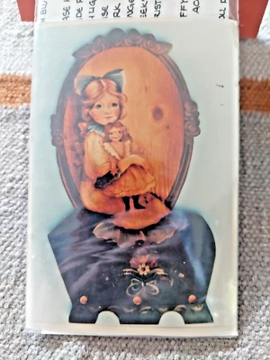 DELANE LANGE GIRL DOLL ON TRUNK PAINTING PATTERN 1991 64 128 - Image 1 of 4