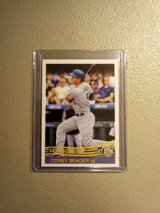 Corey Seager, SP, Variation, Blank Back, 2018 Donruss.