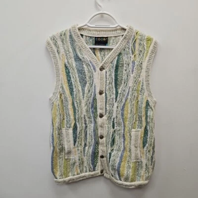 COOGI Vintage 90's Knitted Sweater Vest Gilet Size Small Rare Made In Australia - Image 1 of 4