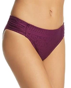 MSRP $55 Bleu Rod Beattie Side Tab Hipster Tankini Bottom Size 14 Purple - Picture 1 of 2