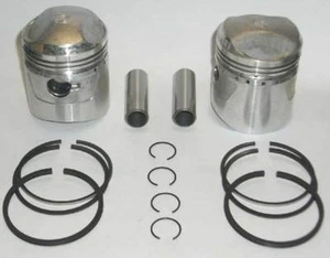DOS Nuevos Kits de Pistones Honda CB72 CL72 250 Kit Anillos Std - Imagen 1 de 1