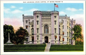 Old Louisiana State Capitol Baton Rouge Louisiana Linen Unposted Post Card PC359 - Picture 1 of 2