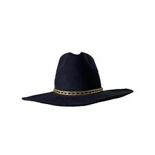 Western Express Men's Cowboy Hat Black Faux Micro Felt Wide Brim Size 6-5/8”