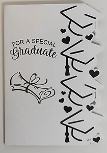 Handcrafted Greeting Card - For a Special Graduate - Gift Card Holder inside - Picture 1 of 5