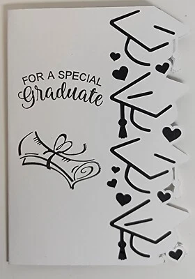 Handcrafted Greeting Card - For a Special Graduate - Gift Card Holder inside - Image 1 of 4