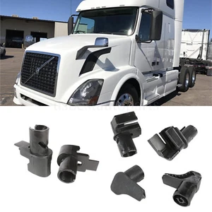 Black For Volvo VNL Trucks 2004-2017 Chassis Fuel Tank Fairing Handle Set 6PCS - Picture 1 of 6