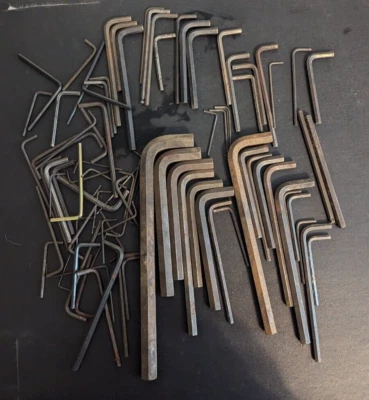 92 Assorted Hex L-Shape Head Keys Wrench Set Allen Lot Mixed Sizes - Image 1 of 4