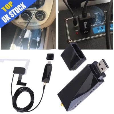 Car USB Android DAB+ Car Radio Adapter Digital Tuner Audio Receiver Antenna UK - Image 1 of 4