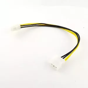10 x 4 Pin Molex to P4/64 Bit ATX 12v Power Internal PC Power Adaptor Cable Cord - Picture 1 of 5