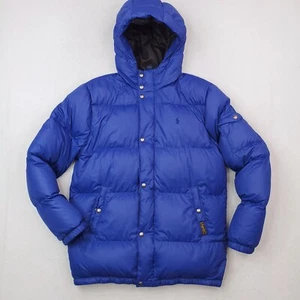 Polo Ralph Lauren Coat Boys Extra Large Blue Down Puffer Jacket Quilted Insulate - Picture 1 of 15