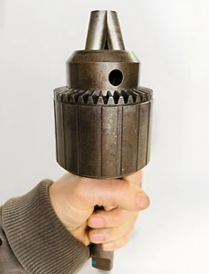 JACOBS 20N HEAVY DUTY CHUCK 3/8 - 1”  W/ KEY, USA, No 4 MORSE - Picture 1 of 10