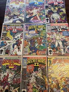 Secret Wars II 1-9 Complete 1st Beyonder & Boom Boom Marvel 1985 High Grade Lot - Picture 1 of 10