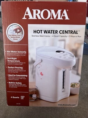 Aroma Housewares AAP-340F 白色 4 夸脱热水中央空气锅/热水器 — 第 1/4 张图片