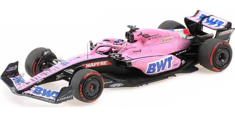 Alpine Fernando Alonso BWT F1 Team #14 2022 Bahrain Grand Prix 1:43 Scale Model  - Image 1 of 1