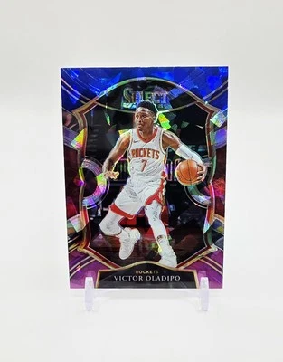 2020-21 Panini Select Victor Oladipo Blue White & Purple Cracked Ice Prizm No. 7 - Image 1 of 2