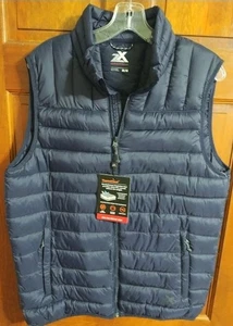 Zeroxposur ThermoCloud Herren MARINEBLAU Reißverschluss NYLON Stepp Puffer Weste, Größe M Neu mit Etikett - Bild 1 von 2