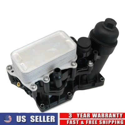 Fits BMW 328d 535d X3 X5 Diesel Aluminium Engine Oil Cooler Filter Assembly Foto 1 de 4