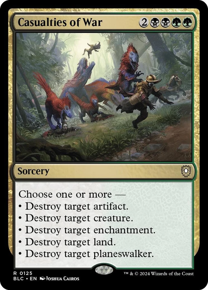 Casualties of War 125 LP Normal Commander: Bloomburrow MTG EN - Image 1 of 1