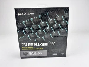 Corsair PBT DOUBLE SHOT PRO Nakładki na klawisze Mod Kit – Onyx Black Niemiecki - Zdjęcie 1 z 1
