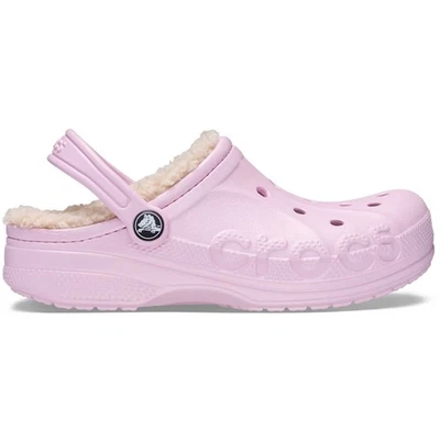 Crocs Kids Baya Lined Clog – Warm Fuzzy Slippers, Indoor/Outdoor, Heel Strap - Image 1 of 4