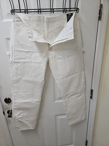 NEW  GENUINE " DICKIES " WHITE UTILITY PAINTER PANTS - RELAXED FIT - 38 X 30 - Picture 1 of 19