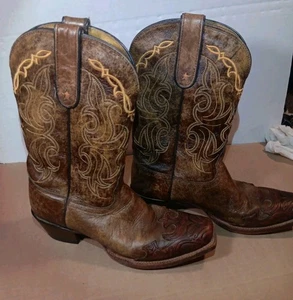 Tony Lama VF6004 Ladies Vaquero Western Boot Women's US Size 8B Great Condition - Picture 1 of 18
