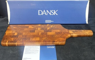 "Tablero de pan con cuchillo Dansk 816281 Wood Classics Belongings 19,25"" ligeramente usado" Foto 1 de 4