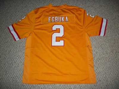Camiseta de fútbol cosida naranja Tampa Bay personalizada EMEKA EGBUKA #2 sin firmar talla S-3XL Foto 1 de 2