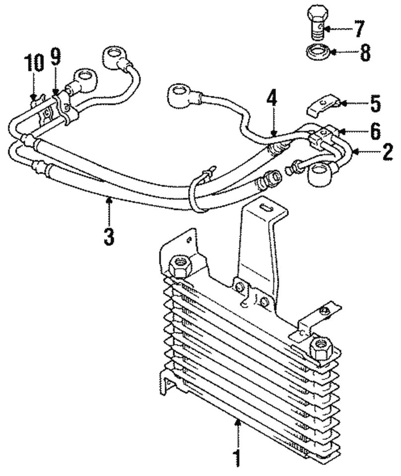Genuine Mitsubishi Oil Cooler MB605467 - Image 1 of 1