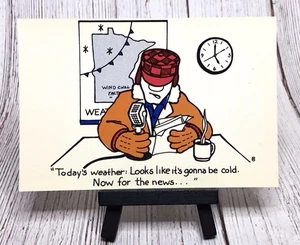 Today's Weather It's Gonna Be Cold Minnesota Winter Humor Postcard - Picture 1 of 4