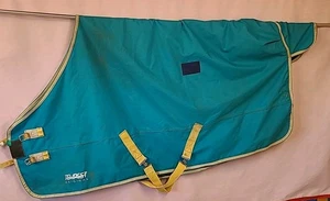 Shires Tempest Original Turnout rug,  5'9”. Turquoise/Yellow.50g Fill.(Ref:301G) - Picture 1 of 16