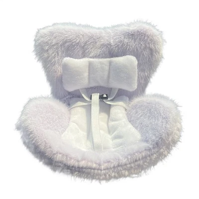 Plush Doll Car Seat With Safety Features Perfect For Air Vent Attachment Foto 1 de 4