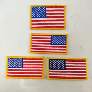 Lot Of 4 Wounded Warrior Project AMERICAN FLAG Quality Embroidered Iron-on PATCH - Picture 1 of 7