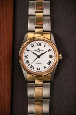 Baume & Mercier Baumatic Ref. 1187 1 automatic steel and gold - Immagine 1 di 4