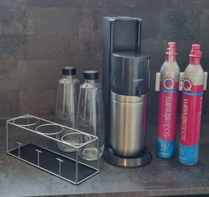 soda stream duo+2 Glasflaschen + 2 neue CO2 Flaschen - Bild 1 von 1