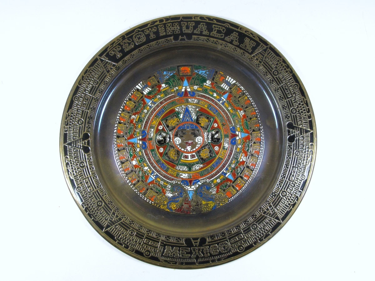 Maya-Kalender Wandteppich | Azteken-Muster, Flanell-Material – Verschiedene Größen (z.B. 236 X 180 Cm) – Für Wohnzimmer, Schlafzimmer