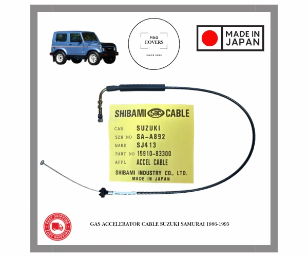 Suzuki Samurai 1986-1995 Cable Acelerador Throttle Cable OEM 15910-83300 Japonés - Image 1 of 2