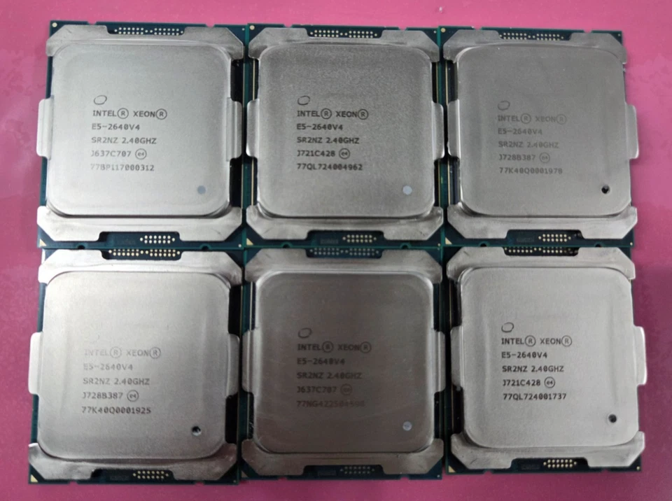Lote de 6 INTEL Xeon E5-2640V4 SR2NZ 2,40 GHz Foto 1 de 1