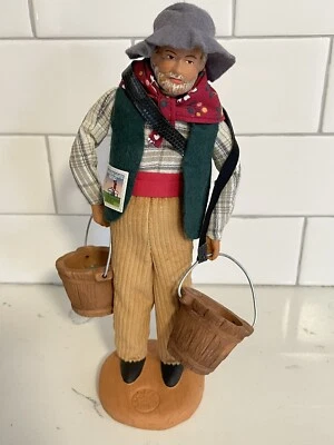 Muñeca de cerámica hecha a mano vintage - Provenza Francia - Muñeca de arte con base de arcilla de cerámica Foto 1 de 4