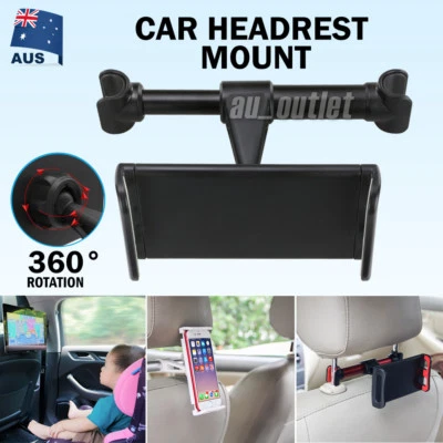 Universal Car Seat Headrest Mount Holder for 4.4~11"iPad Phone Tablet Adjustable - image 1 of 4