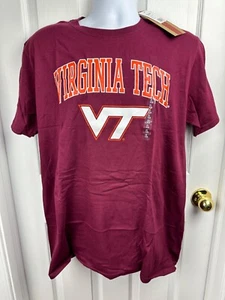 NEW NCAA Virginia Tech Hokies Short Sleeve Maroon Size L The Victory TShirt - Picture 1 of 5