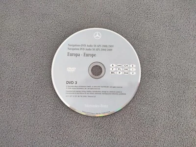 DVD Navigation Mercedes Audio 50 APS NTG2.5 ITALIA ESPANA FRANCE ALPEN 2008/2009 - Bild 1 von 2