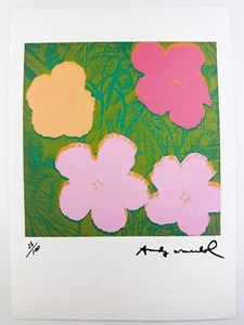 Andy Warhol Original Vintage Art Print Lithograph Signed Limited with COA - Picture 1 of 3