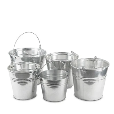 Eimer Wassereimer Metalleimer  Zinkeimer  Blecheimer verzinkt 5-7-10-12-15 L - Bild 1 von 4