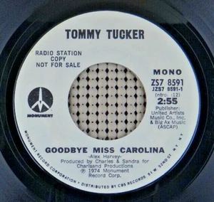 Tommy Tucker – Goodbye Miss Carolina (Monument – ZS7 8591) - Picture 1 of 2