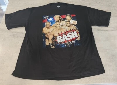Camisa de Colección Great American Bash PPV WWE WWF 2008 Punk Batista Cena Edge HHH XL Foto 1 de 4