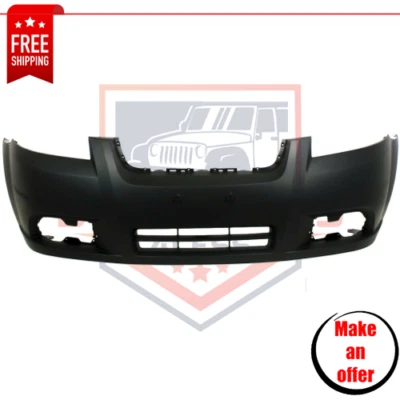 NEW Front Bumper Cover, Primed Plastic for 2007-2011 Chevrolet Aveo LS/LT Models Foto 1 de 4