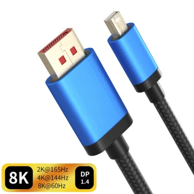 Thunderbolt 2/Mini DisplayPort to HDMI VGA DP Adapter Converter Cable 6FT 8K 4K - Image 1 of 4