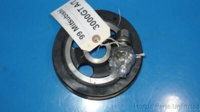 97-99 Mitsubishi 3000GT GTO OEM engine motor crankshaft crank shaft pulley SOHC - Image 1 of 2
